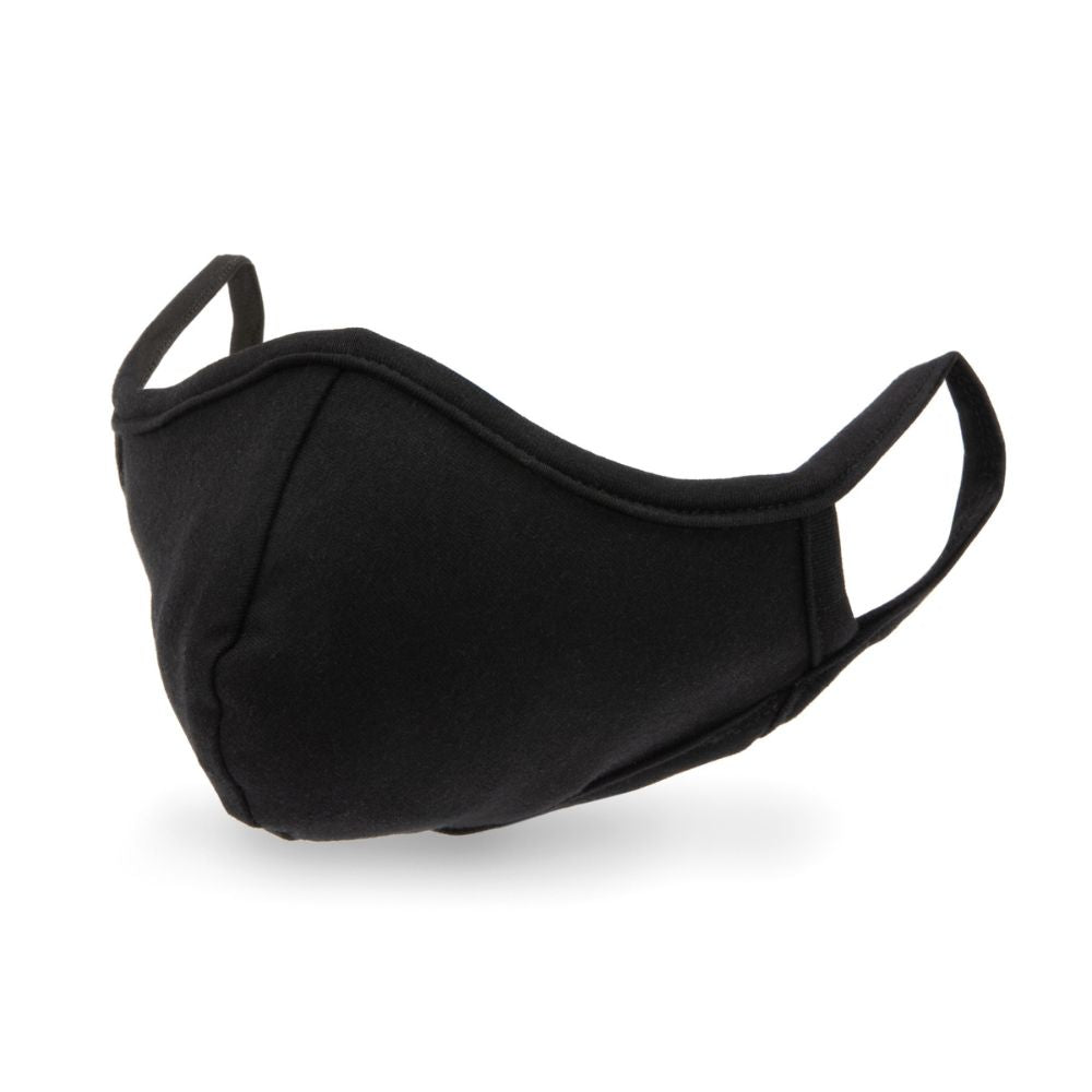 212 Performance CFME 05 000 Washable Cotton Face Mask with Adjustable Ear Loops - Breathable & Reusable Black Face Cover for Daily Use, Workouts, and Travel Protection