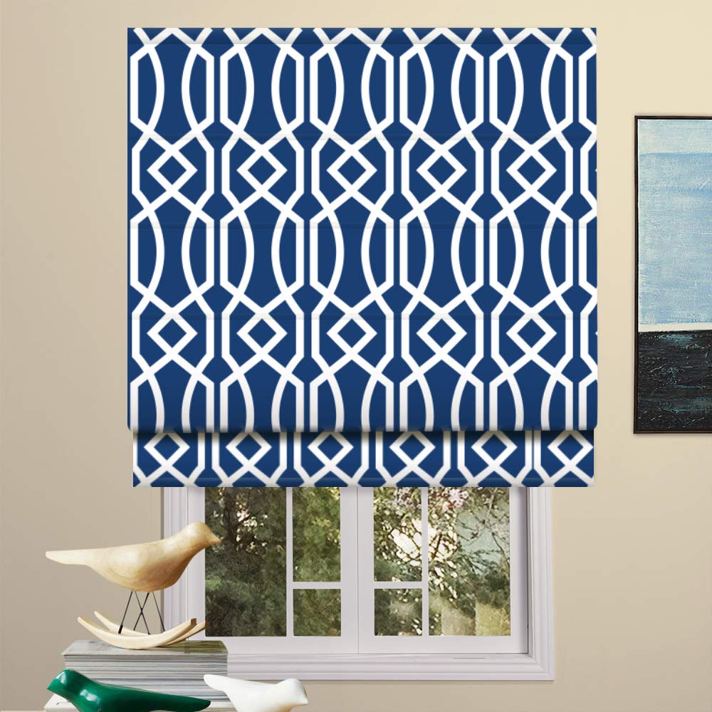 Artdix Blackout Roman Shades - Blue 30.5