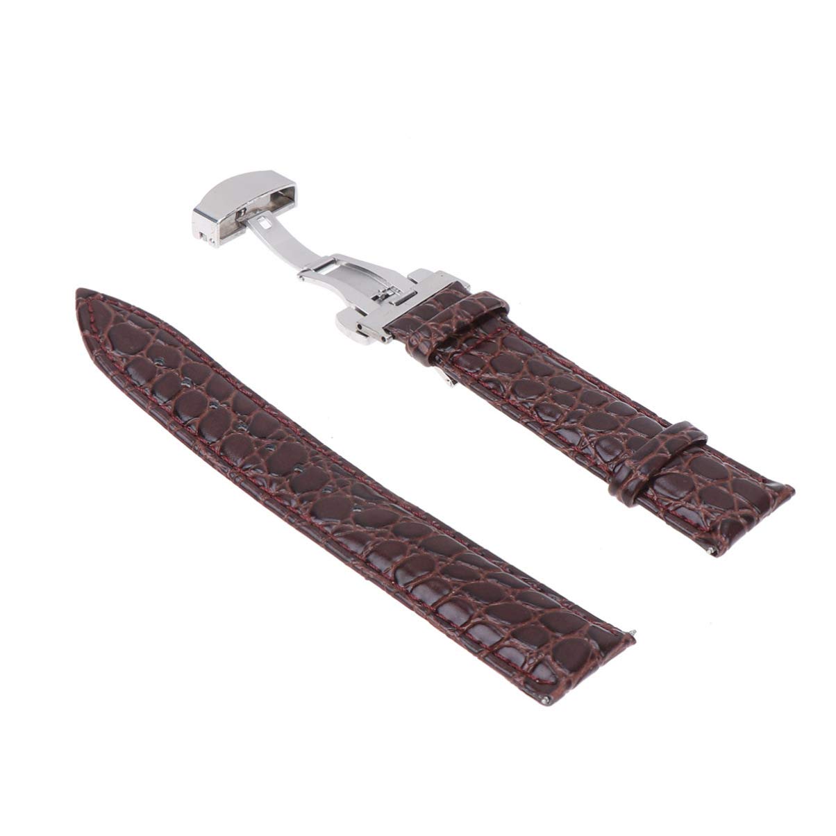 NICERIO Genuine Leather Replacement Watch Band - Adjustable Watch Strap for Men & Women - Fashionable & Durable Watch Accessory (Perfect for Business, Casual & Formal Occasions)