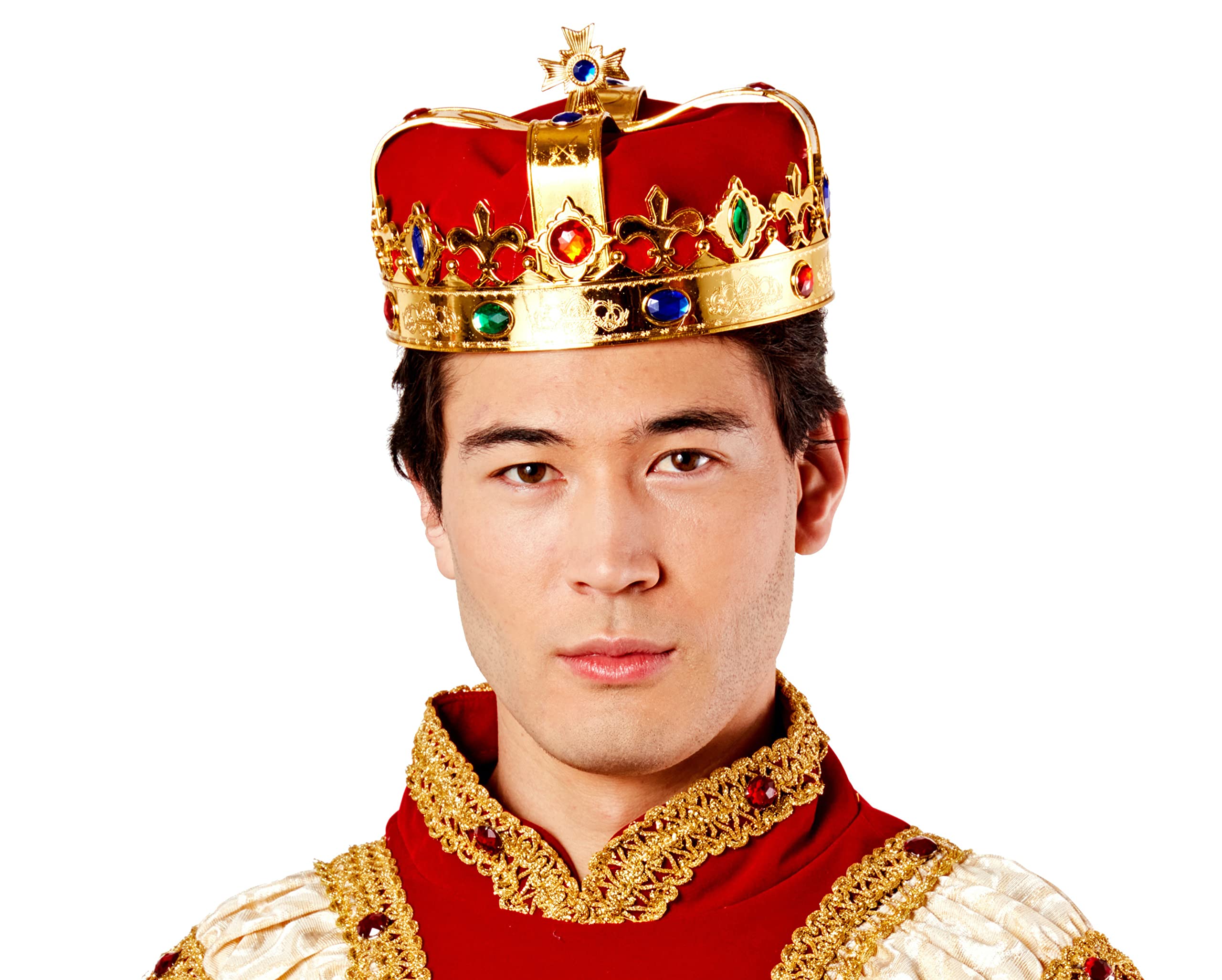 Royal King Crown Plastic Hat - Costume Accessory for Halloween, Cosplay & Medieval Themed Parties | Forum Novelties