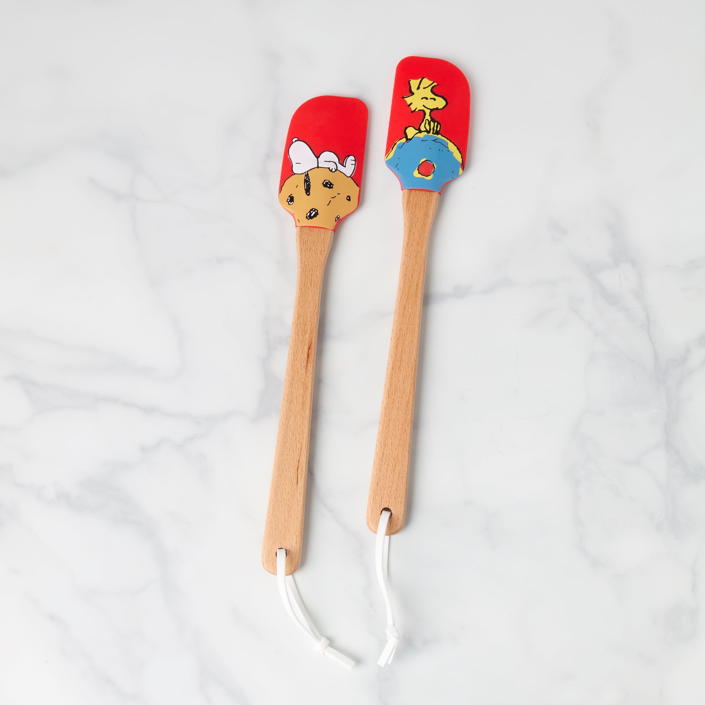 Chef Snoopy Red Spatulas Set of 2 - Non-Stick Kitchen Utensils for Baking, Cooking & Flipping Pancakes