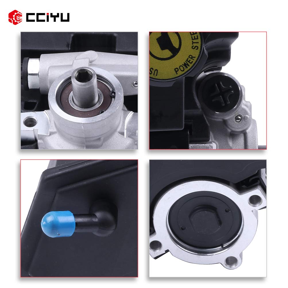 CCIYU Power Steering Pump Replacement for 96-01 Jeep Cherokee, 97-03 Jeep TJ & Wrangler - OEM 20-38771 - High Performance Steering Assist Pump for Smooth Driving & Off-Road Adventures