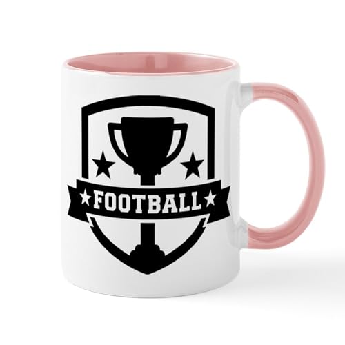 White/Pink Inside - Football Champion Mugs