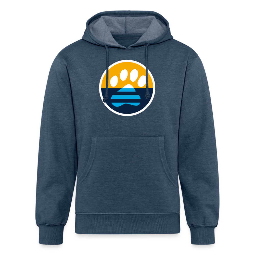 Unisex Organic Hoodie with MKE Flag Paw Design - Comfortable & Stylish Pullover for Casual Wear, Outdoor Activities, and Dog Lovers