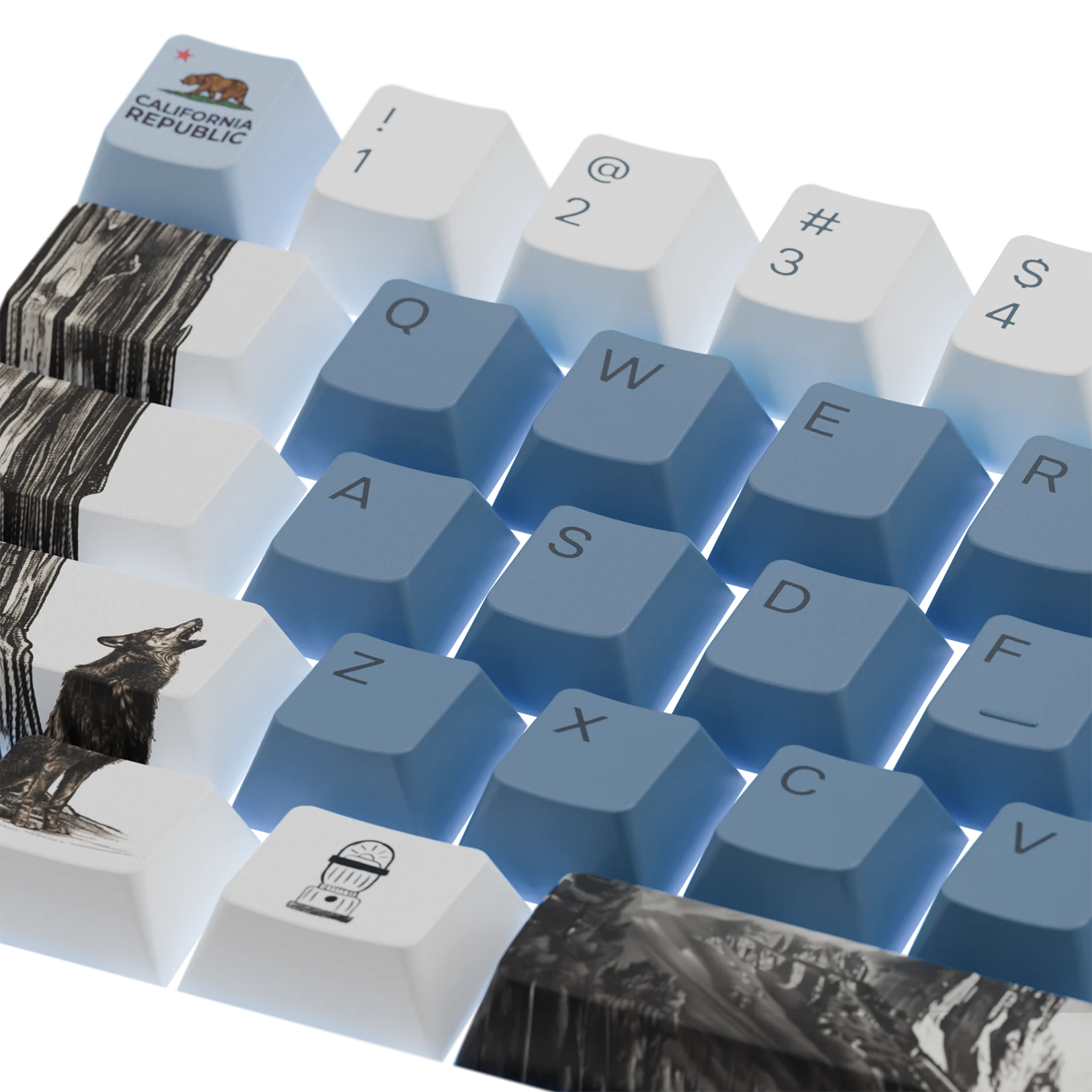Limited Edition Yosemite Keycaps - Custom Mechanical Keyboard Keycaps for Gaming & Typing - Perfect for PC, Mac, and Office Use