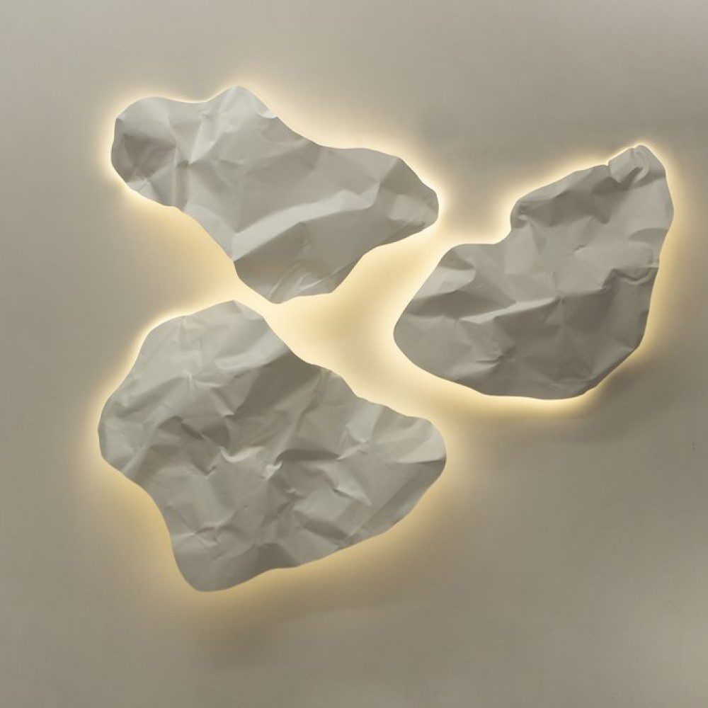 BEN TOVIM DESIGN Crash Albus Wall Lamp - Matte White Finish, 4 Size Options | Modern Lighting for Living Room, Bedroom & Hallway