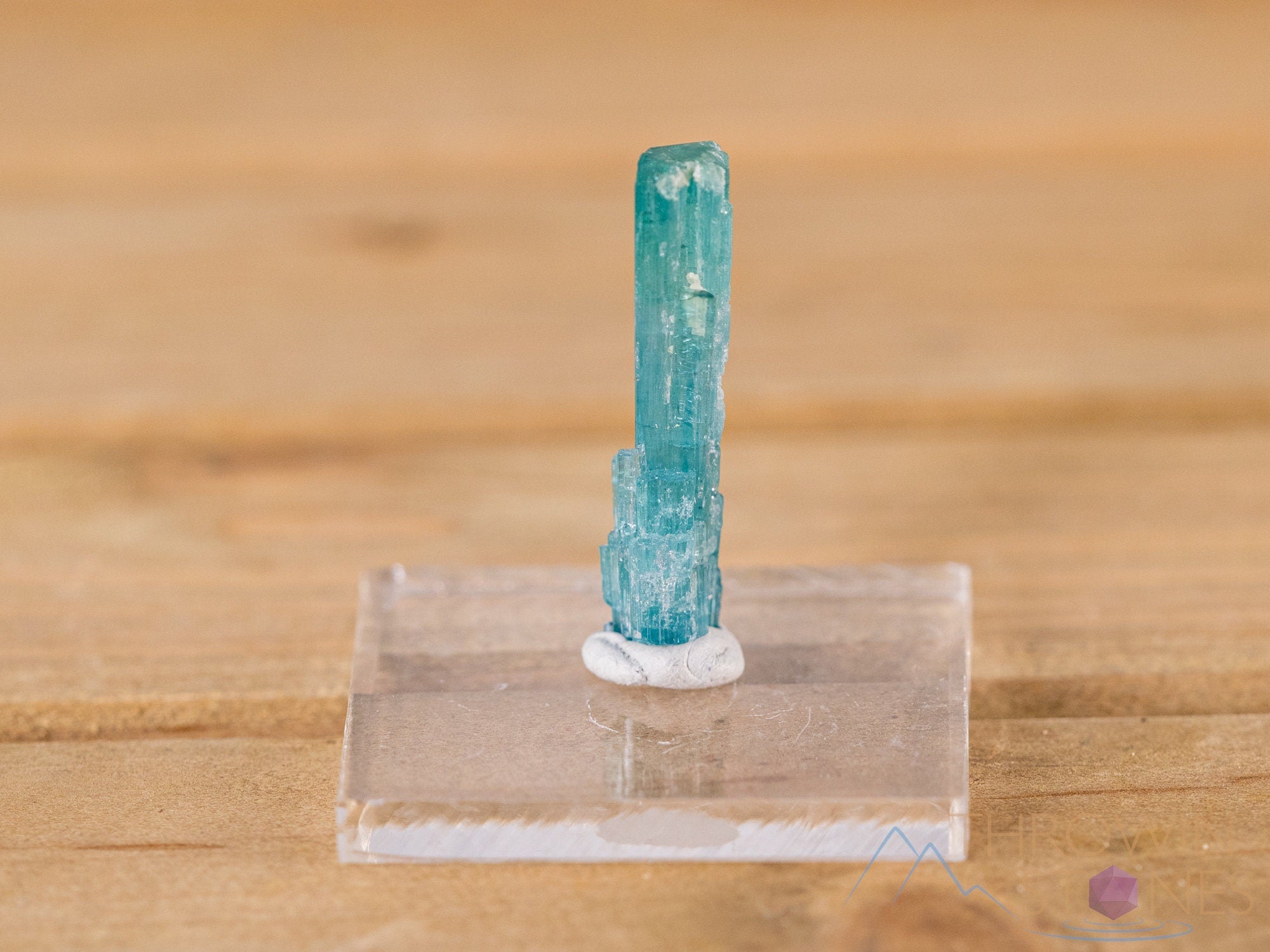 Natural Blue Tourmaline Raw Crystal Point - Healing Stone for Jewelry Making, Birthstone Gift, Meditation & Energy Work | Perfect for Necklaces, Bracelets & Home Decor