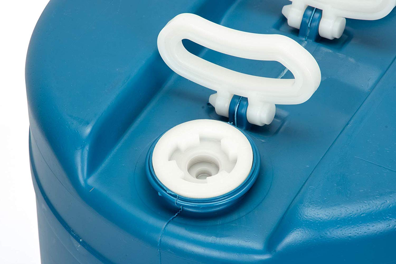 15 Gallon Emergency Water Storage Barrel - BPA Free Food Grade Plastic Water Tank Drum - Portable & Reusable Survival Supply for Hurricane, Camping, Disaster Preparedness (2 Pack)