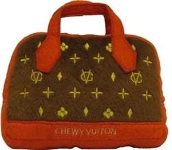 Vuiton Posh Purse Dog Toy - Luxury Chew Toy for Small & Medium Dogs - Perfect for Playtime, Training & Travel