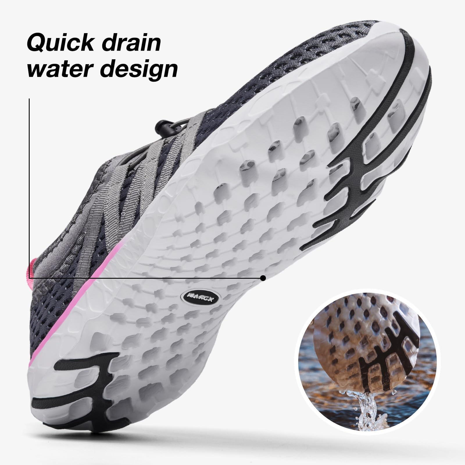 Aleader Women's Quick-Dry Mesh Slip-On Water Shoes for Beach, Pool, Yoga & Travel | Lightweight & Comfortable Aqua Shoes
