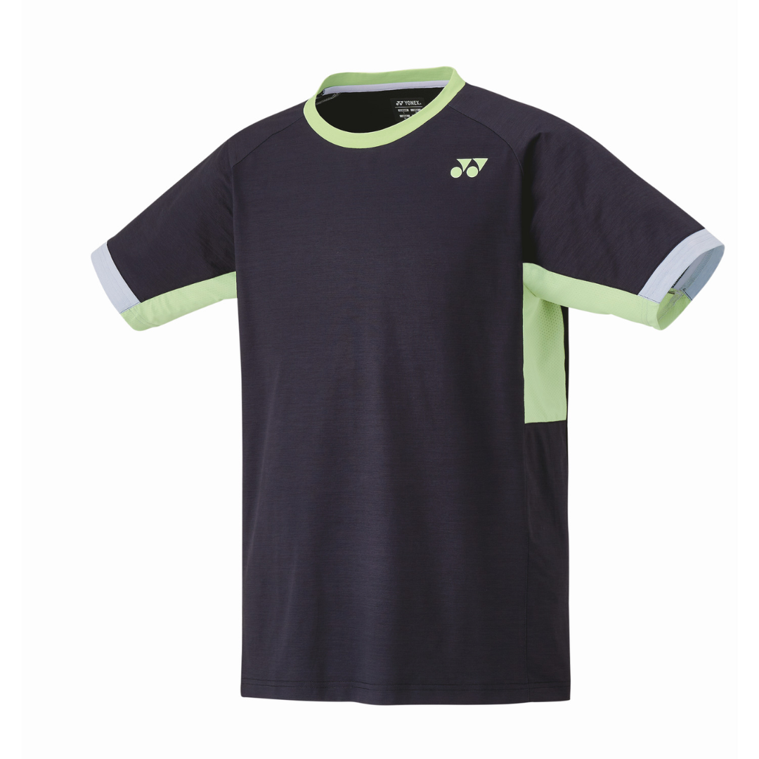 Yonex 10563 Men's Crew Neck Short Sleeve T-Shirt - Breathable Cotton Athletic Shirt for Tennis, Golf & Casual Wear