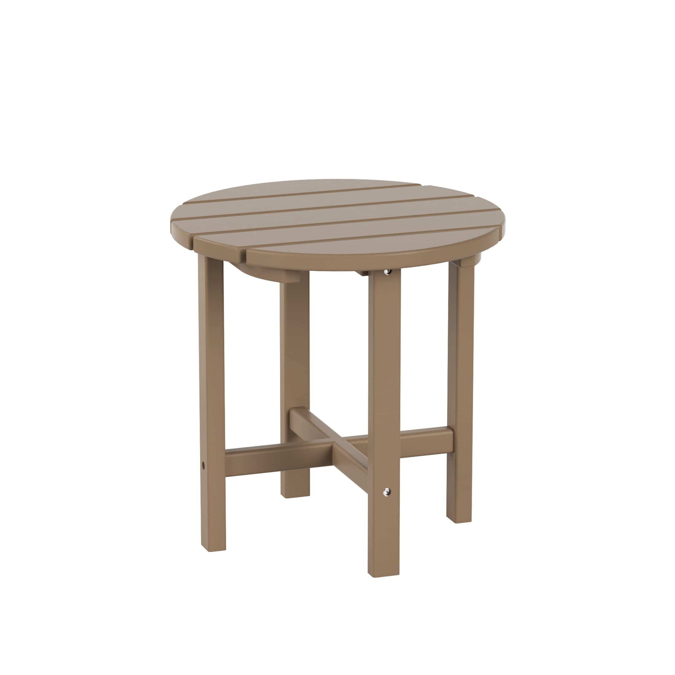 WO Home 2-Piece Outdoor Adirondack Chair Set with Side Table - Durable Poly Lumber Traditional Retro Lounge Chairs for Beach, Patio, Garden & Backyard - Perfect for Relaxing in Sun, Poolside Lounging & Outdoor Entertaining