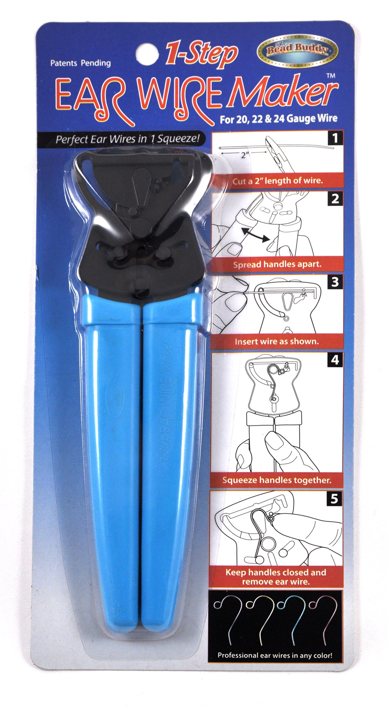 Bead Buddy 1 Step Earwire Maker - DIY Earring Making Kit for Professional Earwires - Jewelry Crafting Tool for Handmade Earrings - Perfect for Jewelry Designers, Crafters & Hobbyists