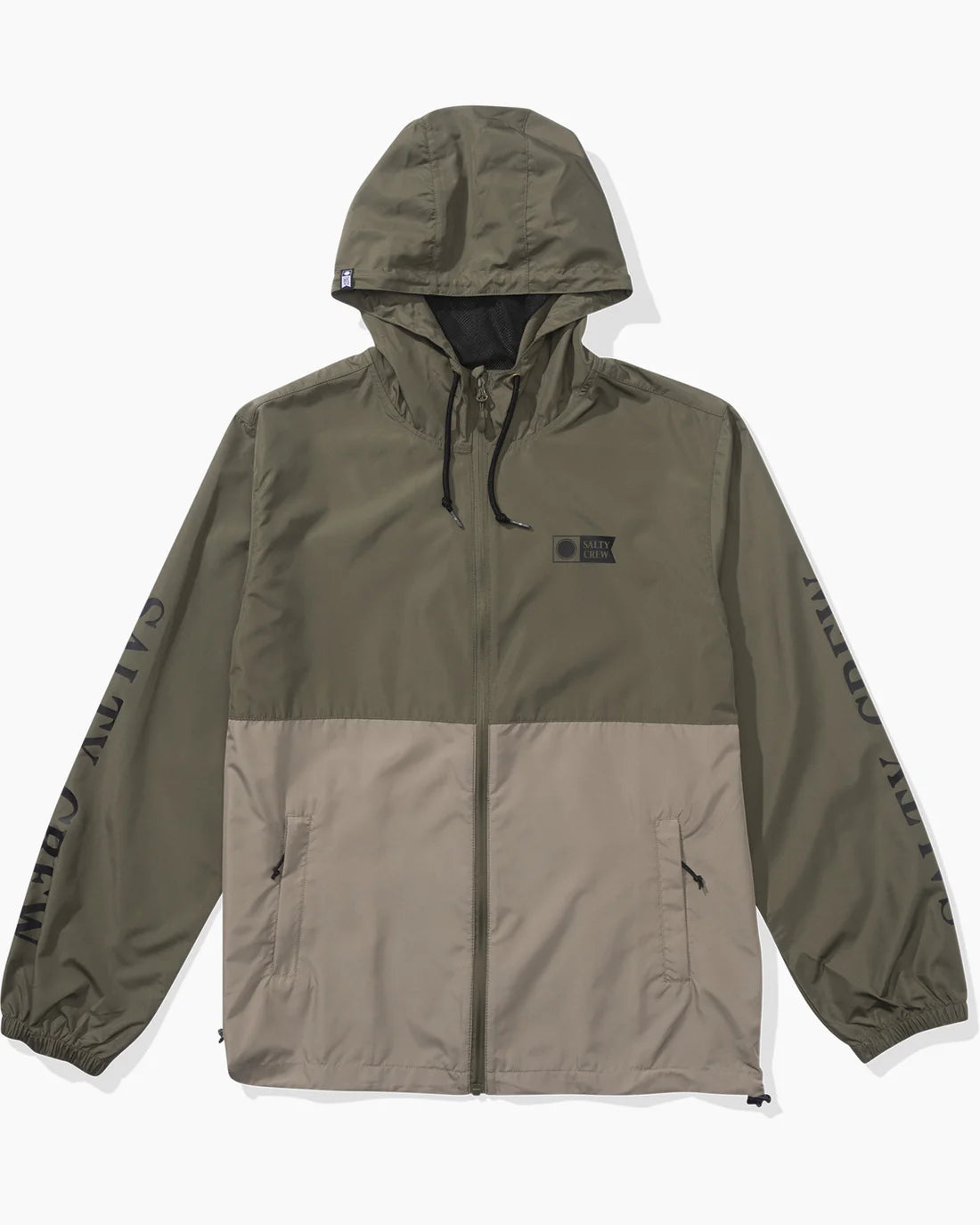 Salty Crew Men's Waterproof Surface Jacket - Lightweight Windbreaker for Fishing, Boating & Outdoor Adventures