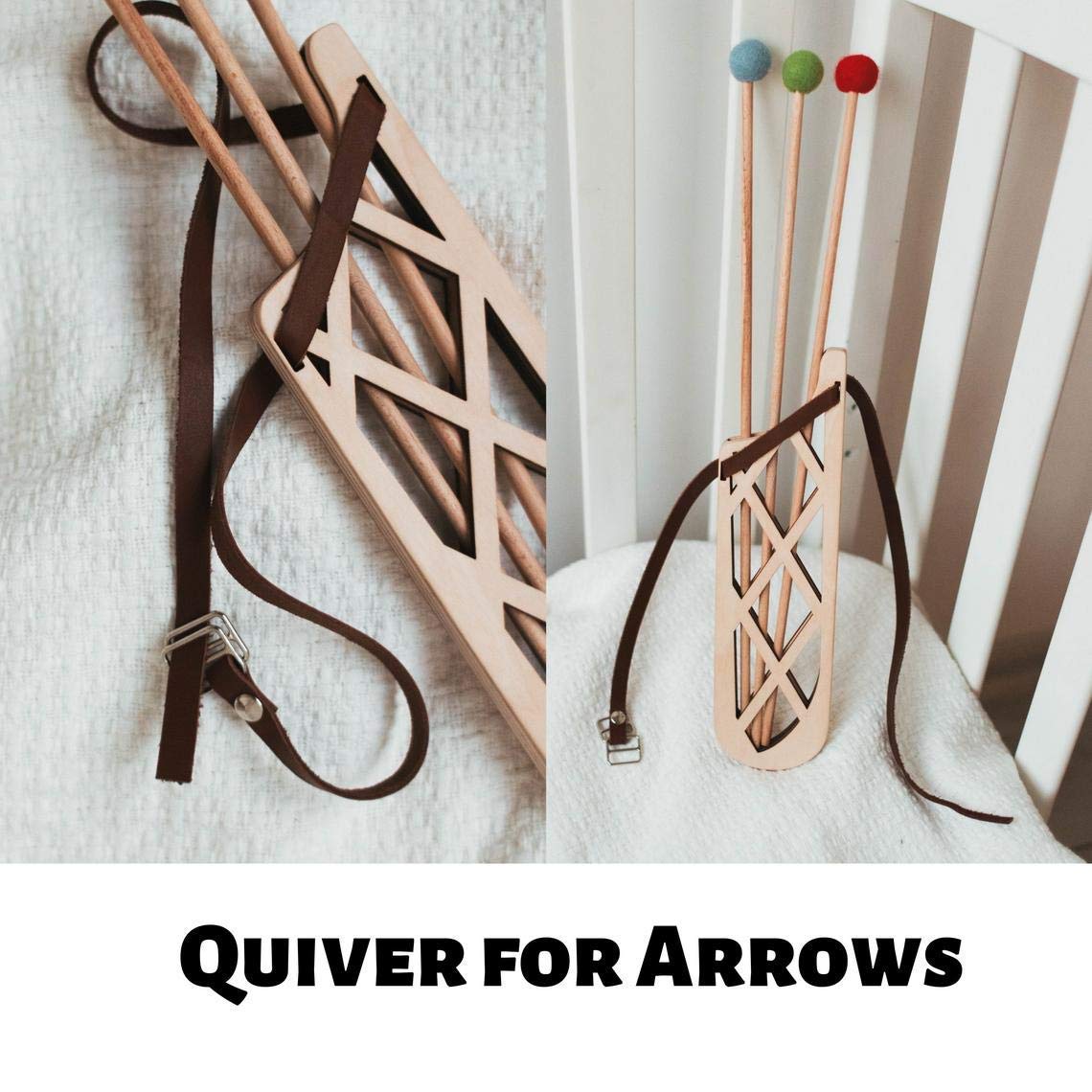 Personalized Wooden Bow and Arrow Set for Kids - Custom Name Engraved Archery Toy for Boys & Girls - Outdoor Hunting Game, Montessori & Waldorf Educational Toys - Perfect for Easter Gifts, Birthday Presents, and Backyard Play
