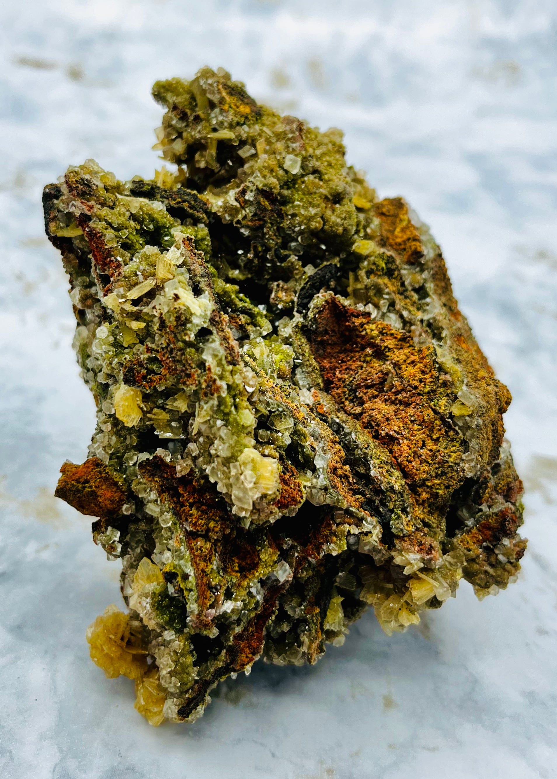 Conichalcite Mineral Specimen - Rare Green Crystal for Collectors, Healing & Home Decor | Geology Enthusiasts Gift & Display Piece