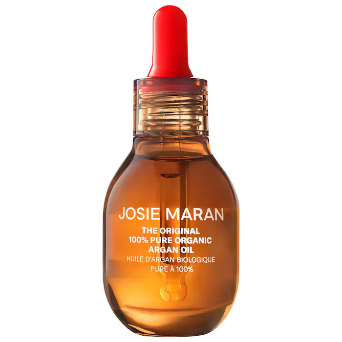 Josie Maran 100% Pure Organic Argan Oil Facial Serum for Hydration & Anti-Aging - Best for Dry Skin, Wrinkles & Night Care Routine