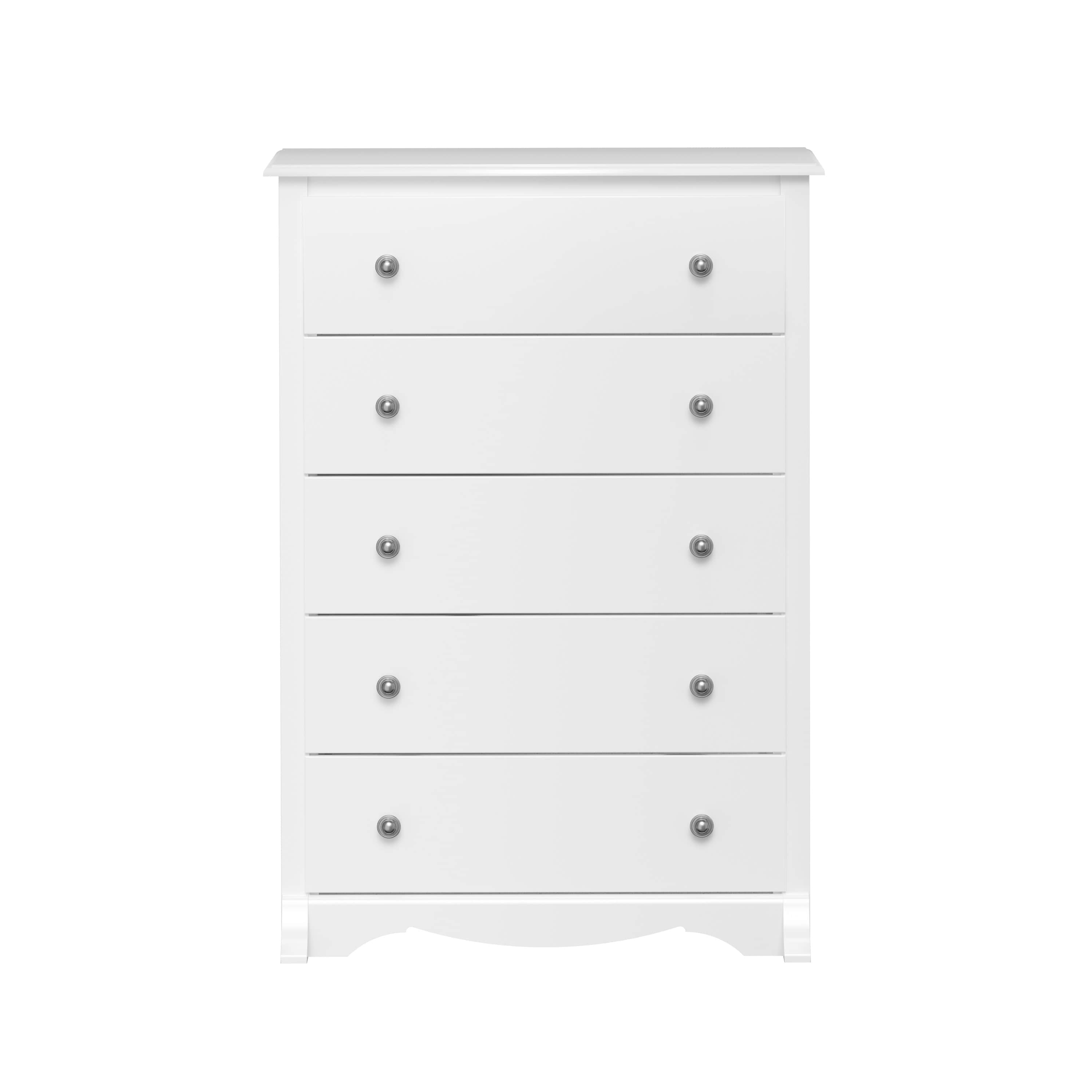 Sonoma 5-Drawer Dresser Chest - White, Black, Gray, Blue & Beige | Bedroom Storage Organizer for Clothes & Accessories