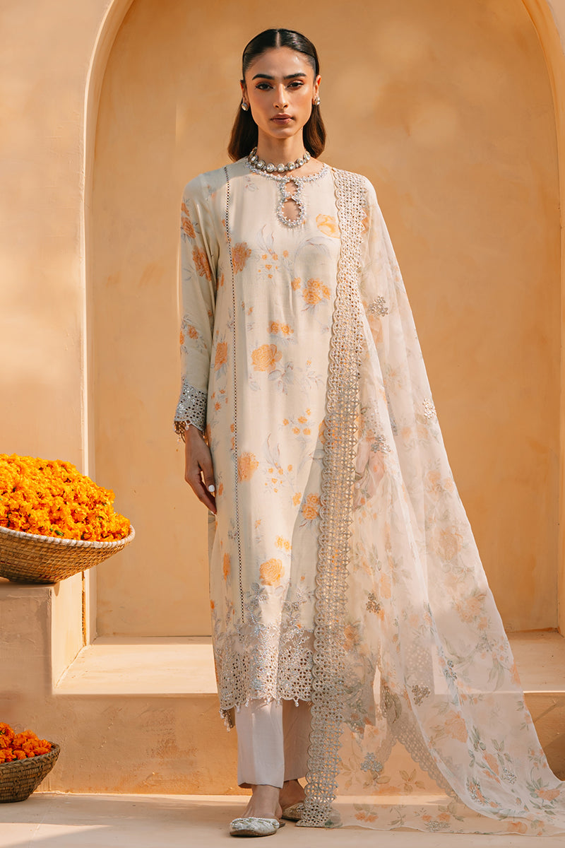 Lime Haze 2-Piece Silk Embroidered Suit for Women - Luxury Formal Outfit for Weddings, Parties & Special Occasions