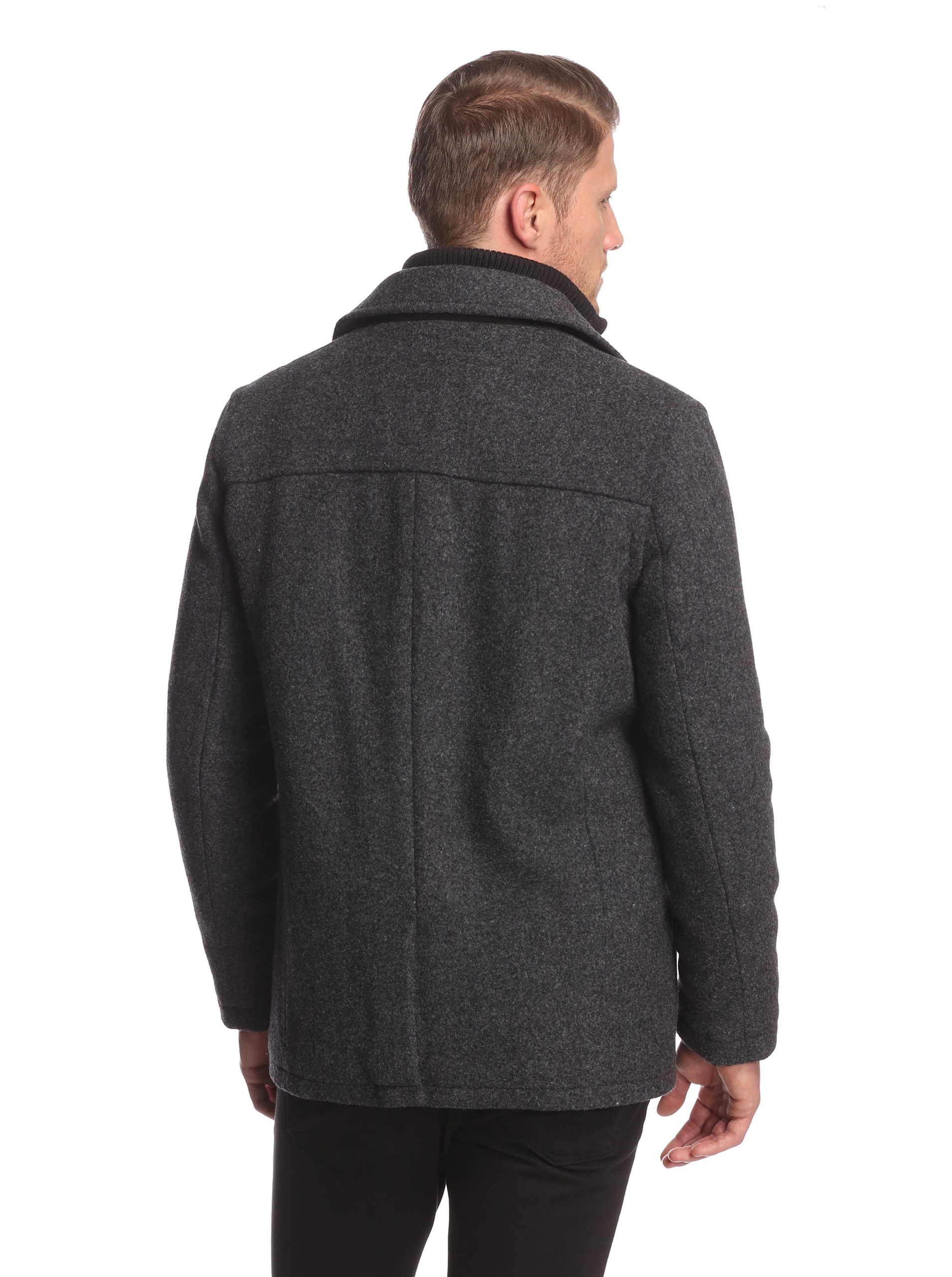 Ben Sherman Men's Peacoat with Funnel-Neck Bib - Stylish Winter Coat for Casual & Formal Wear | Perfect for Office, Dating & Outdoor Activities