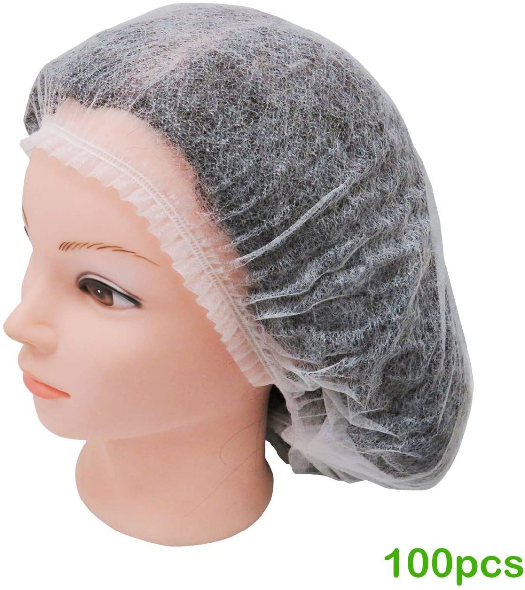 Disposable Bouffant Cap - 100 Pack | Non-Woven Hair Cover for Medical, Food Service & Salon Use | Comfortable & Breathable for All-Day Wear