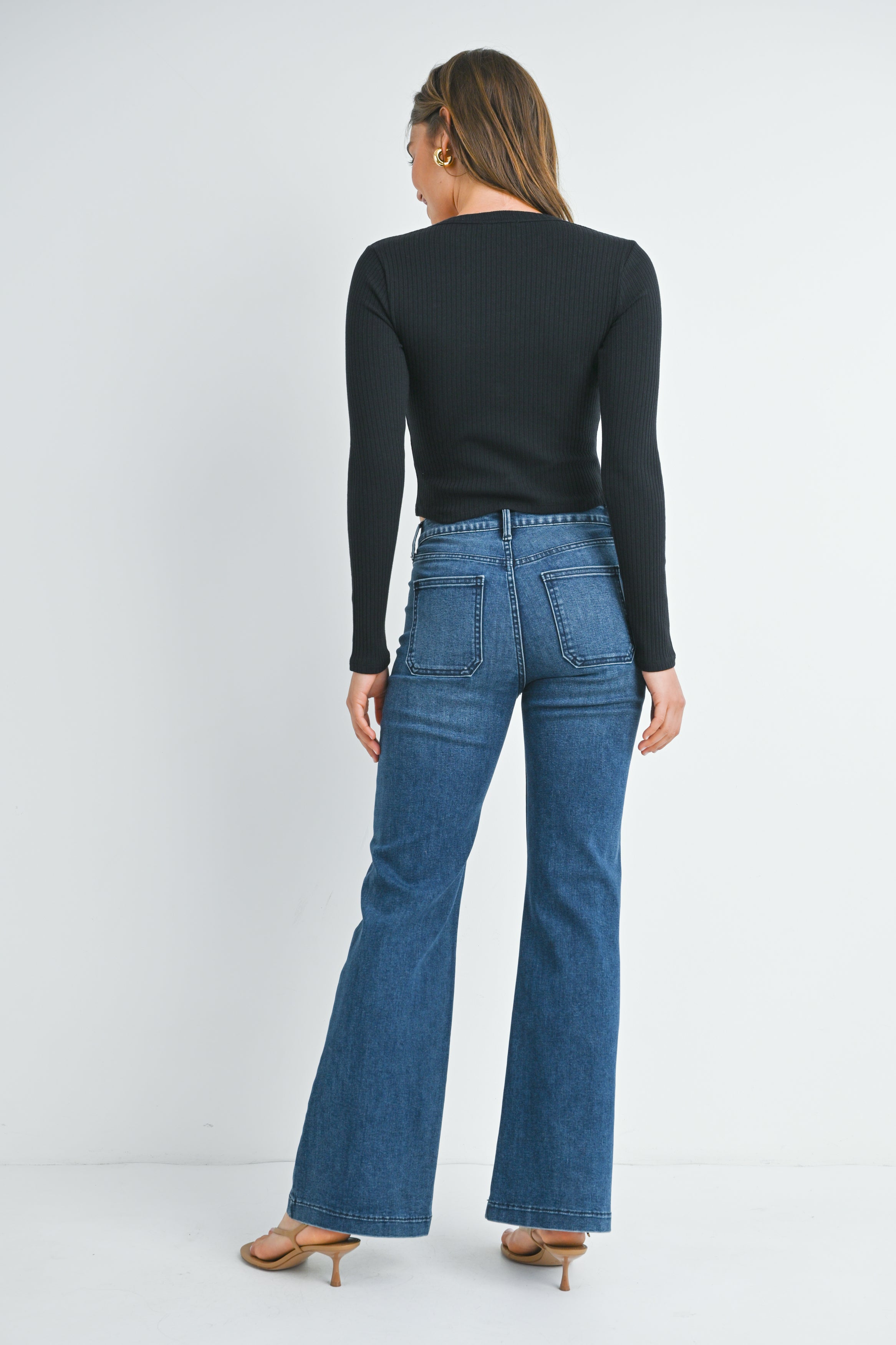 JBD Mini Patch Pocket Jeans for Women - Stylish Distressed Denim Pants with Unique Patches | Perfect for Casual Outfits, Streetwear & Everyday Wear