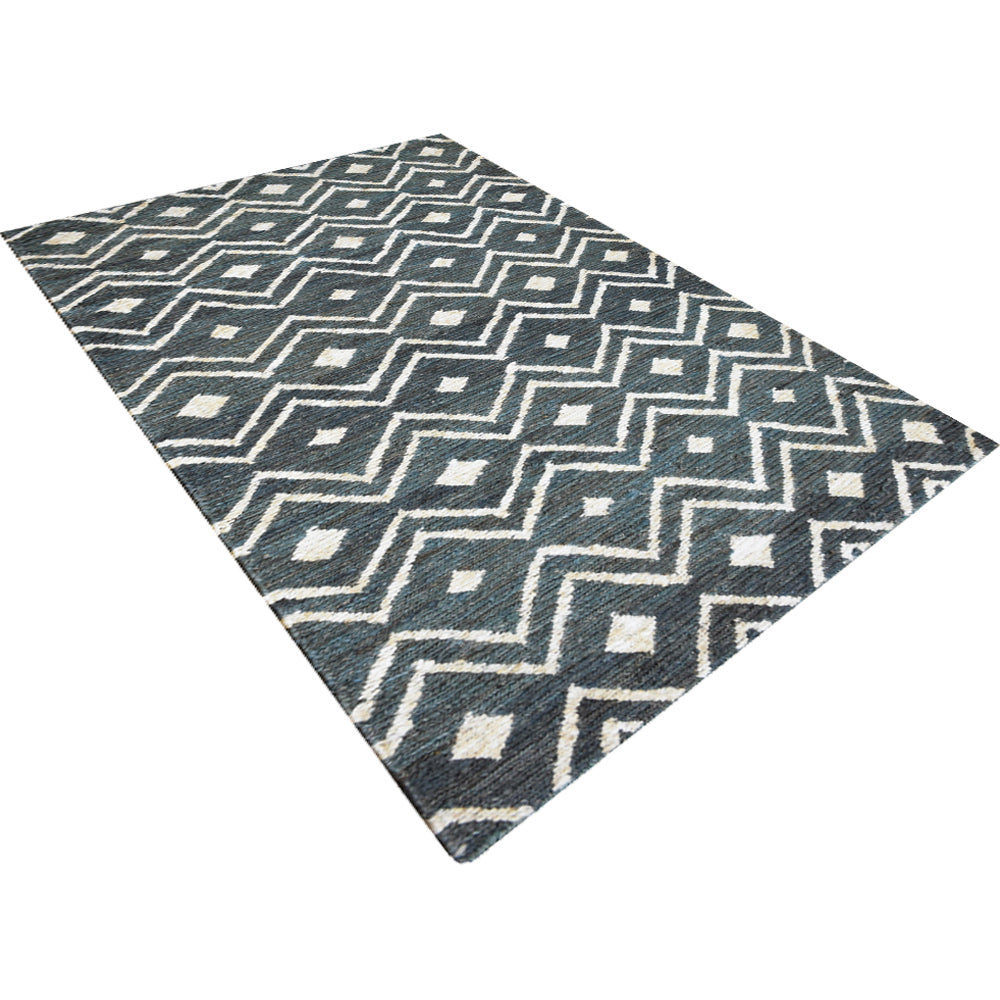 Hand Knotted Bohemian Style Rug - Traditional Prague Design, 100% Wool, Non-Slip Backing for Living Room, Bedroom & Office Decor
