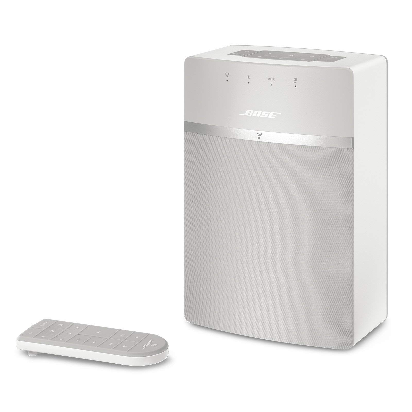 Bose SoundTouch 10 Wireless Bluetooth Speaker with Alexa Voice Control - White (Certified Refurbished) | Home Audio, Office Music Streaming & Smart Home Assistant
