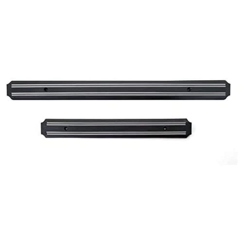 IBILI 38cm Magnetic Knife Holder - Black/Silver Knife Storage Bar for Kitchen Countertop & Wall Mount | Secure Knife Organizer for Chefs & Home Cooks