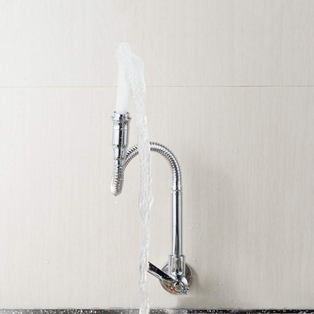 360 Degree Swivel Pull Down Kitchen Faucet with Flexible Spray - Single Handle Chrome Finish Stainless Steel Sink Tap for Bathroom & Kitchen | Perfect for Washing Dishes, Filling Pots & Cleaning Sinks