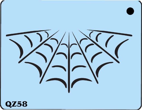 Face Painting Stencil Kit - QuickEZ/Web #60 for Kids, Halloween, Costume Parties & DIY Art Projects