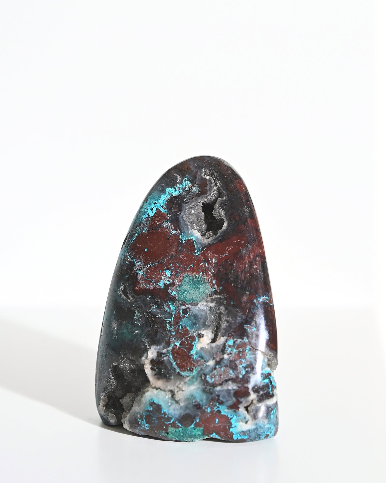 Natural Chrysocolla Freeform Stone - 4 Inch Healing Crystal for Meditation, Jewelry Making & Home Decor | Spiritual Energy & Stress Relief