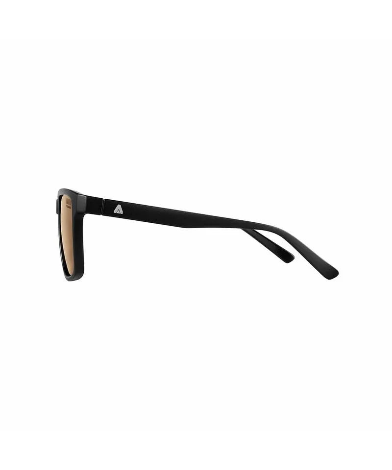 Wave Lens Sharks Sunglasses - Matte Brown Frame & Polarized Lenses for Men - Perfect for Beach, Driving, and Outdoor Sports