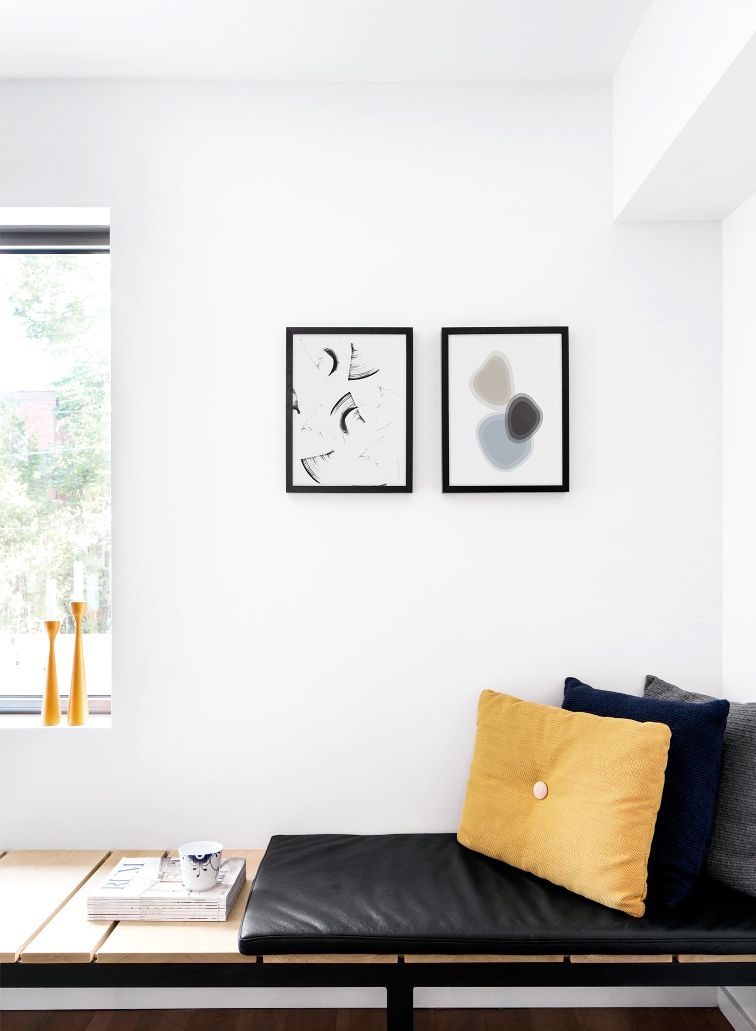 Vibrant Gradient Shapes Wall Art Poster - Modern Abstract Home & Office Decor for Living Room, Bedroom, or Workspace