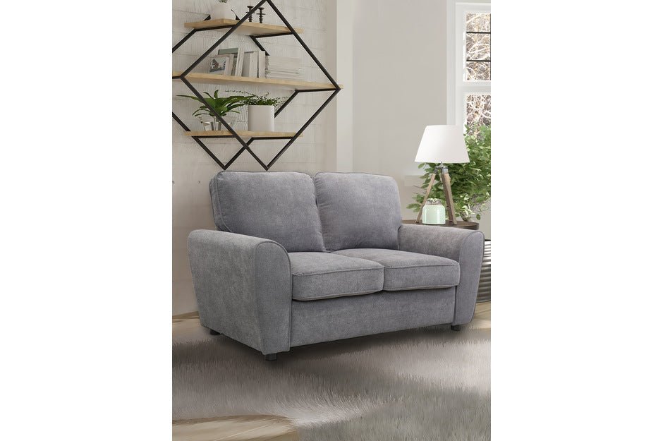 Bethany Collection Grey Sofa Set - Modern 3-Piece Living Room Furniture for Small Spaces | Perfect for Apartments, Condos & Cozy Homes