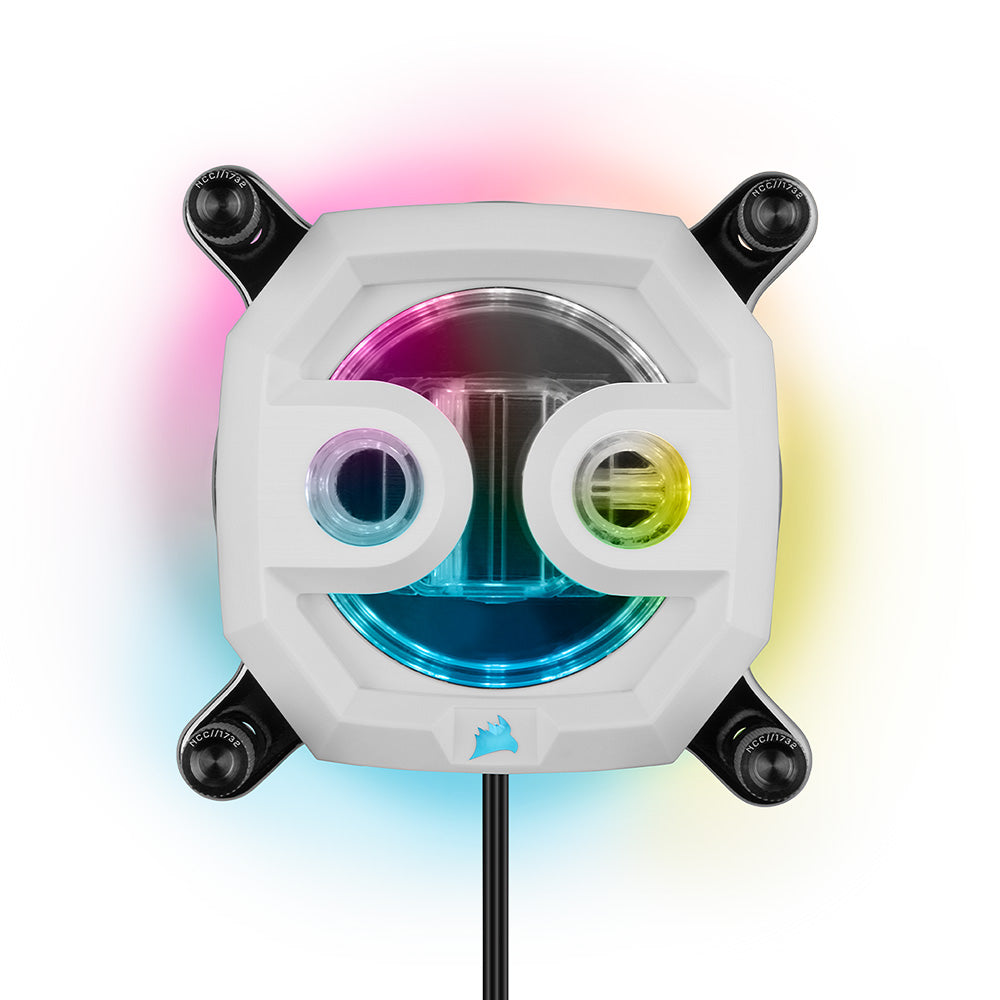 Corsair Hydro X Series iCUE XH303i RGB PRO WHITE Custom Liquid Cooling Kit - High Performance RGB Water Cooling for PC Gaming & Overclocking - Perfect for Gaming Rigs, Streaming Setups & High-End Workstations