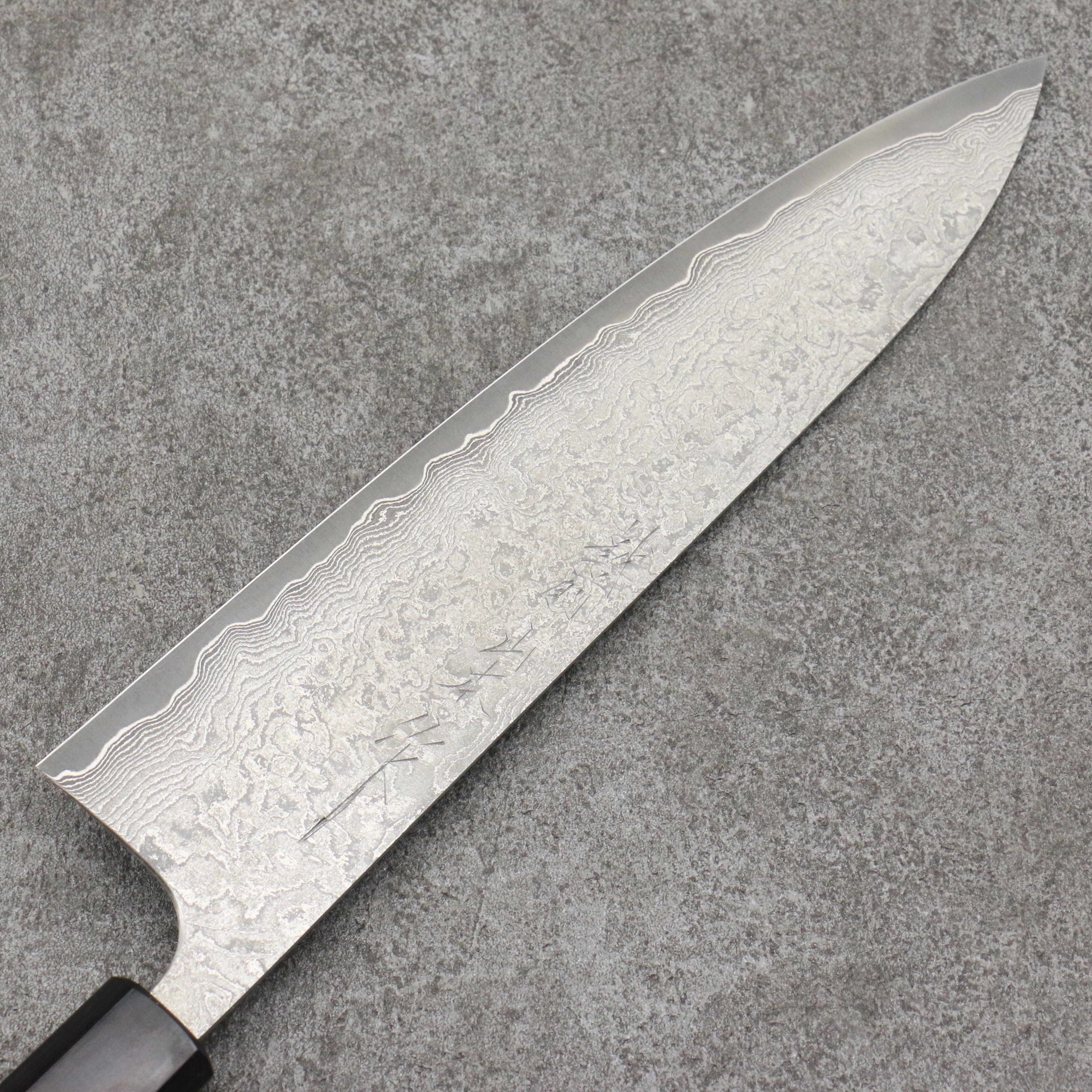 Premium Nao Yamamoto VG10 Black Damascus Gyuto Chef Knife 240mm - Japanese High Carbon Stainless Steel Blade with Shitan Handle - Perfect for Sushi, Meat Slicing & Professional Kitchen Use