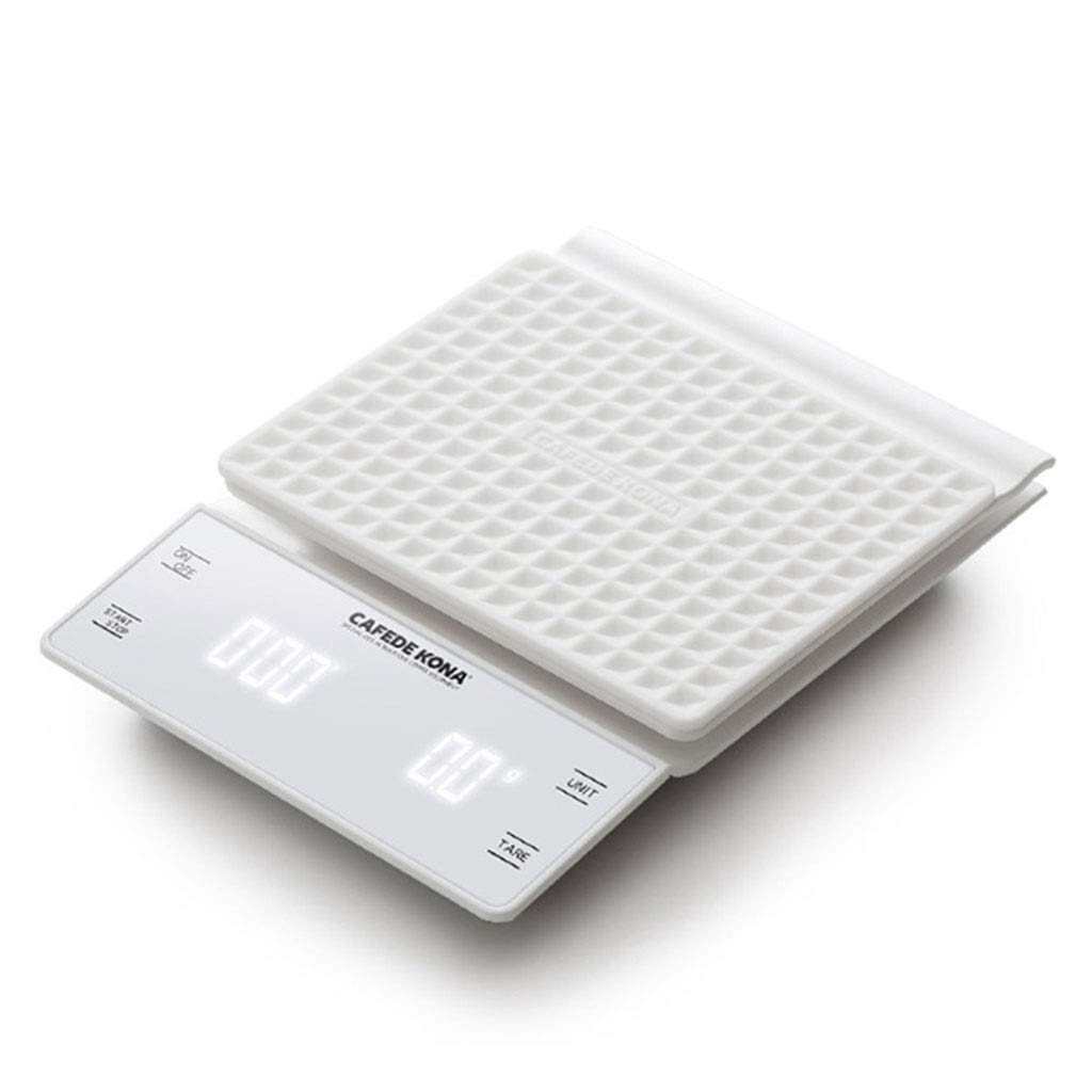 **XIANGWEN Digital Kitchen Scale - High Precision 3kg/1g, LCD Display with Timer, Non-Slip Waterproof Pad, Auto Shutoff - Perfect for Coffee Brewing, Baking, Jewelry Weighing & Home Kitchen Use**