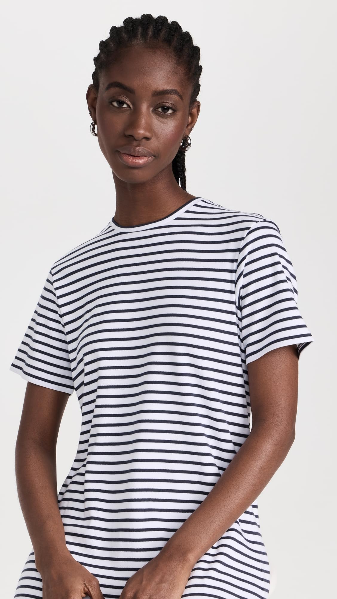 Theory Women's Easy Tee Dress - Soft Cotton Casual T-Shirt Dress for Everyday Wear | Perfect for Work, Weekend & Travel Outfits