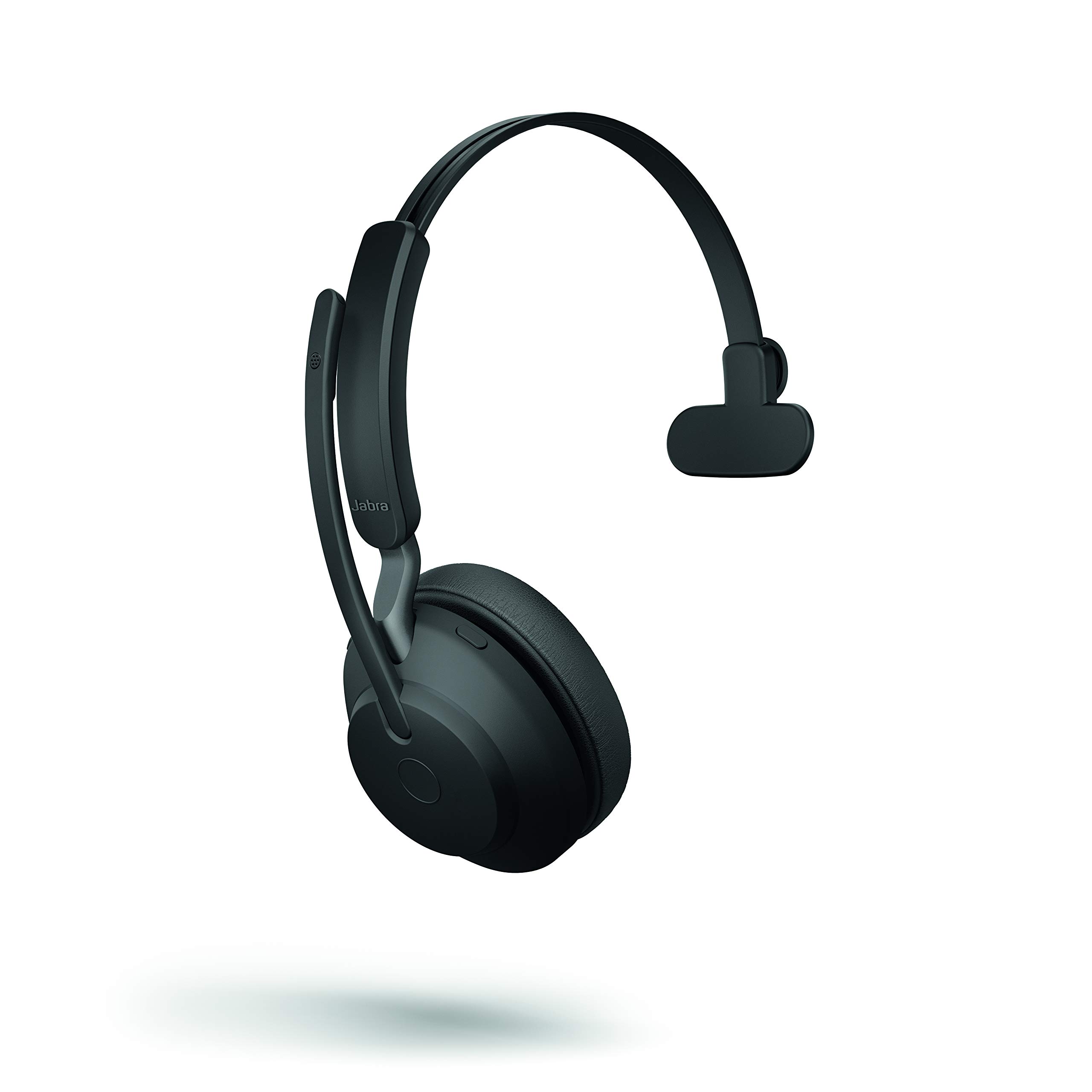 Jabra Evolve2 65 Wireless Mono Headset with USB-C & Bluetooth - Noise Cancelling Mic for Zoom, Webex, Skype - Compatible with PC, Mac, Smartphones - Includes Global Teck Gold Support Plan (Black) - Perfect for Remote Work, Online Meetings & Office Calls