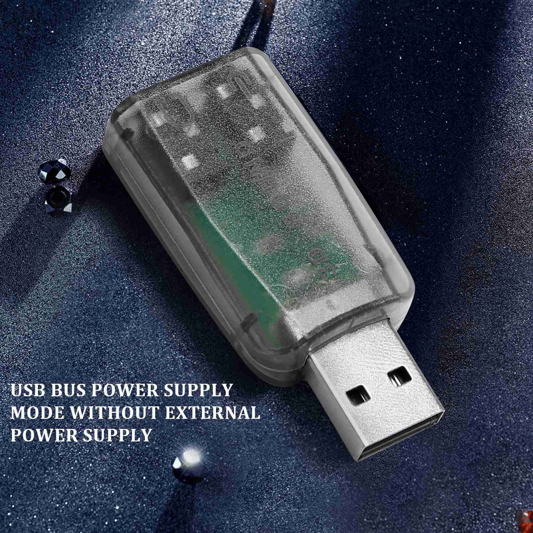 thereabouts USB to 3.5mm Microphone Headphone Stereo Headset Adapter with 3D Sound Card for PC - Perfect for Gaming, Streaming & Voice Chat