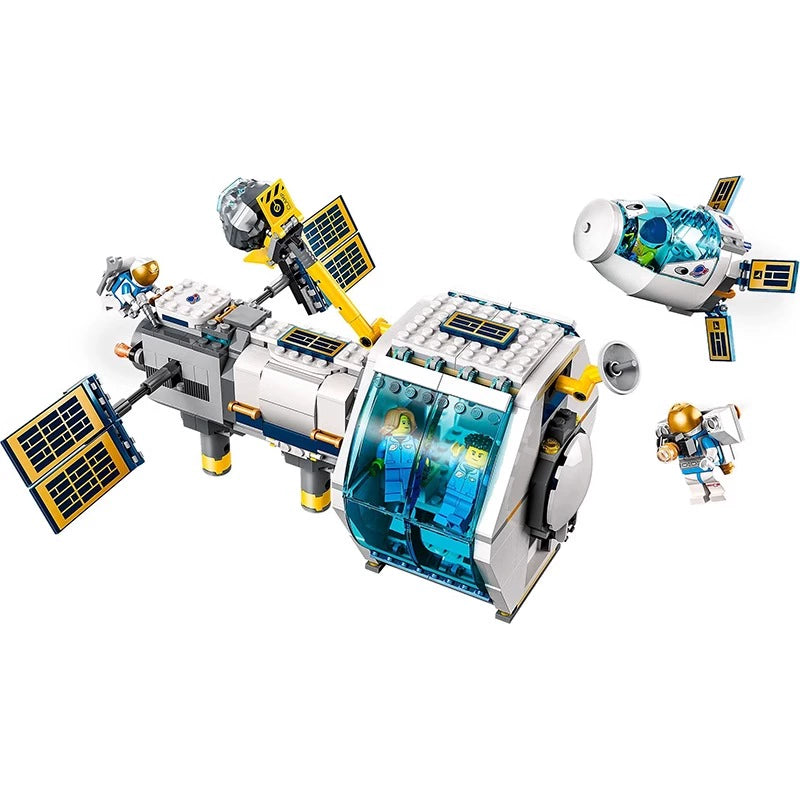 514 Pcs Lunar Space Station Building Blocks - STEM Educational Toy for Kids, Space Exploration Playset - Perfect for Birthday Gifts & Classroom Learning Activities