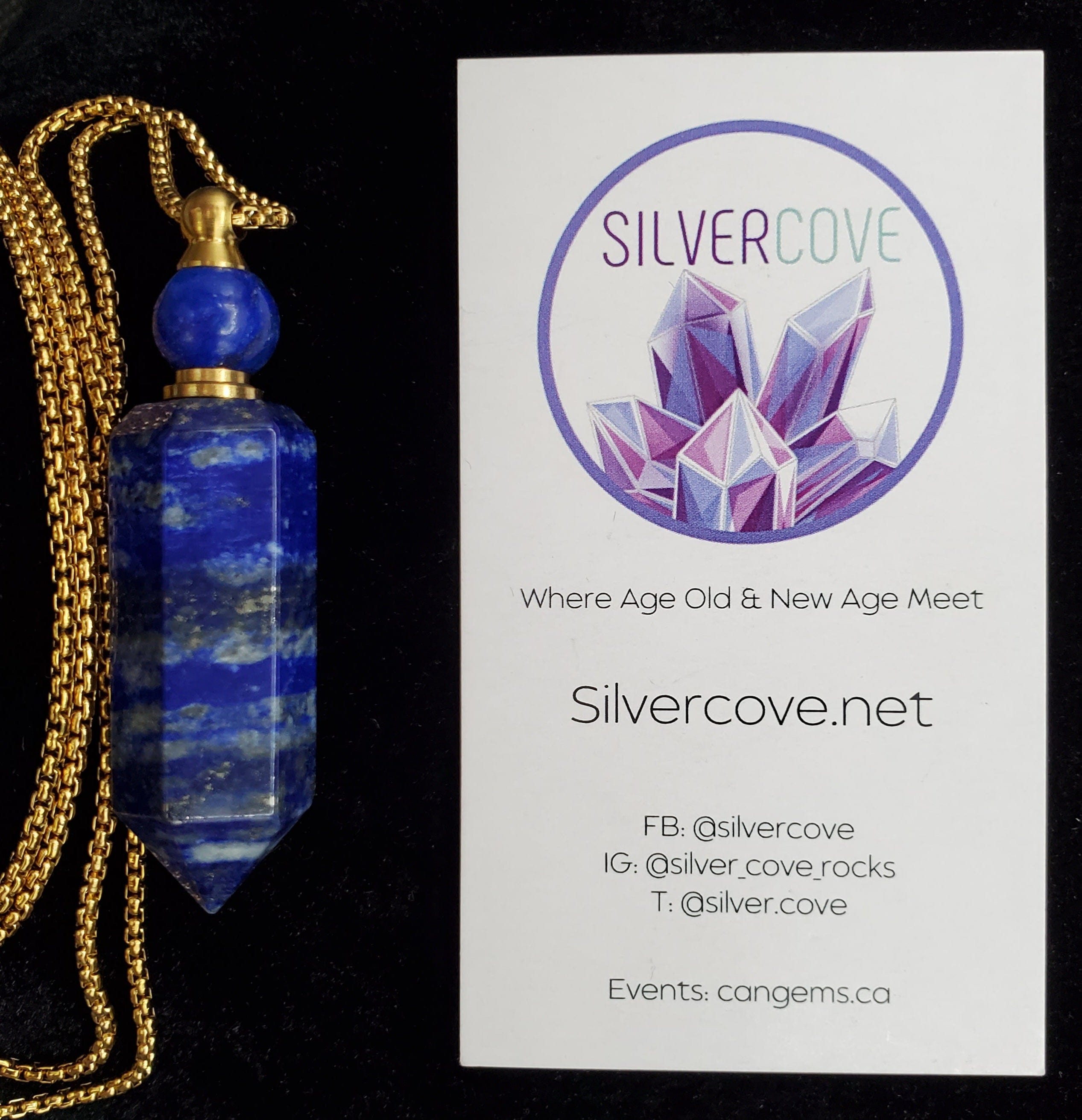 Lapis Lazuli Ash Vial Pendant - Memorial Jewelry for Loved Ones - Perfect for Keepsakes, Urn Necklaces & Remembrance Gifts
