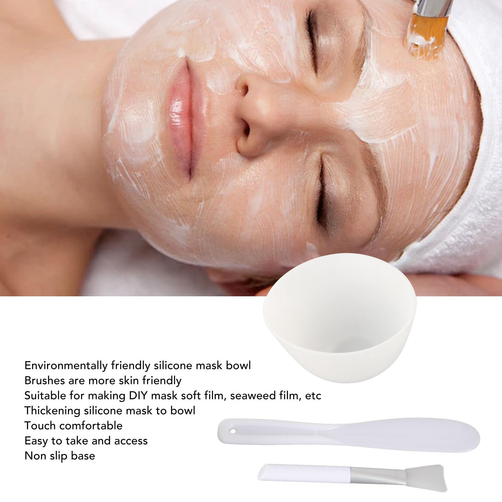 Professional DIY Face Mask Mixing Tool Kit - Silicone Mask Bowl & Brush Set for Homemade Spa Facial Masks | Perfect for At-Home Skincare, Beauty Treatments & Self-Care Routines