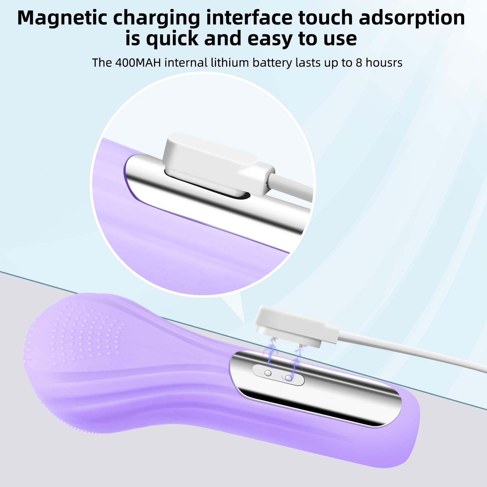 Electric Silicone Facial Cleansing Brush - Waterproof & Rechargeable Face Scrubber for Deep Cleaning & Exfoliation | Gentle Skin Care Tool for Women & Men | Perfect for Daily Skincare Routine & Spa Treatments
