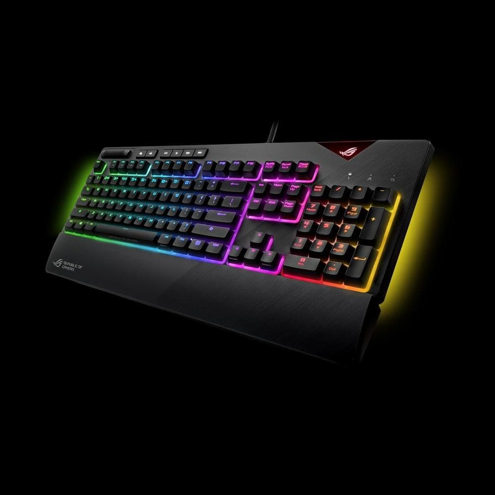 ASUS ROG Strix Flare RGB Mechanical Gaming Keyboard - Cherry MX Blue Switches (2-Year Warranty) | Perfect for Esports, Gaming & Typing