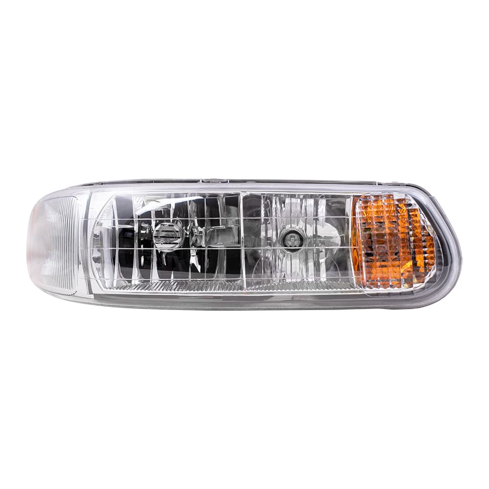 Brock Replacement Headlight Assembly Set - Driver & Passenger Side Compatible with 1997-2005 Buick Century (Part Numbers 19244639, 19244638) - Perfect for Night Driving & Vehicle Restoration Projects