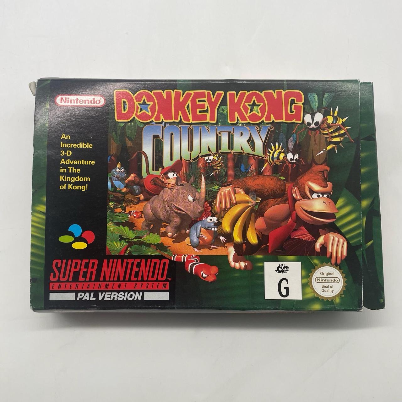 Donkey Kong Country Complete SNES Game - Super Nintendo PAL Version | Retro Gaming, Collector's Item, Gift for Gamers | Perfect for Nostalgic Play & Display