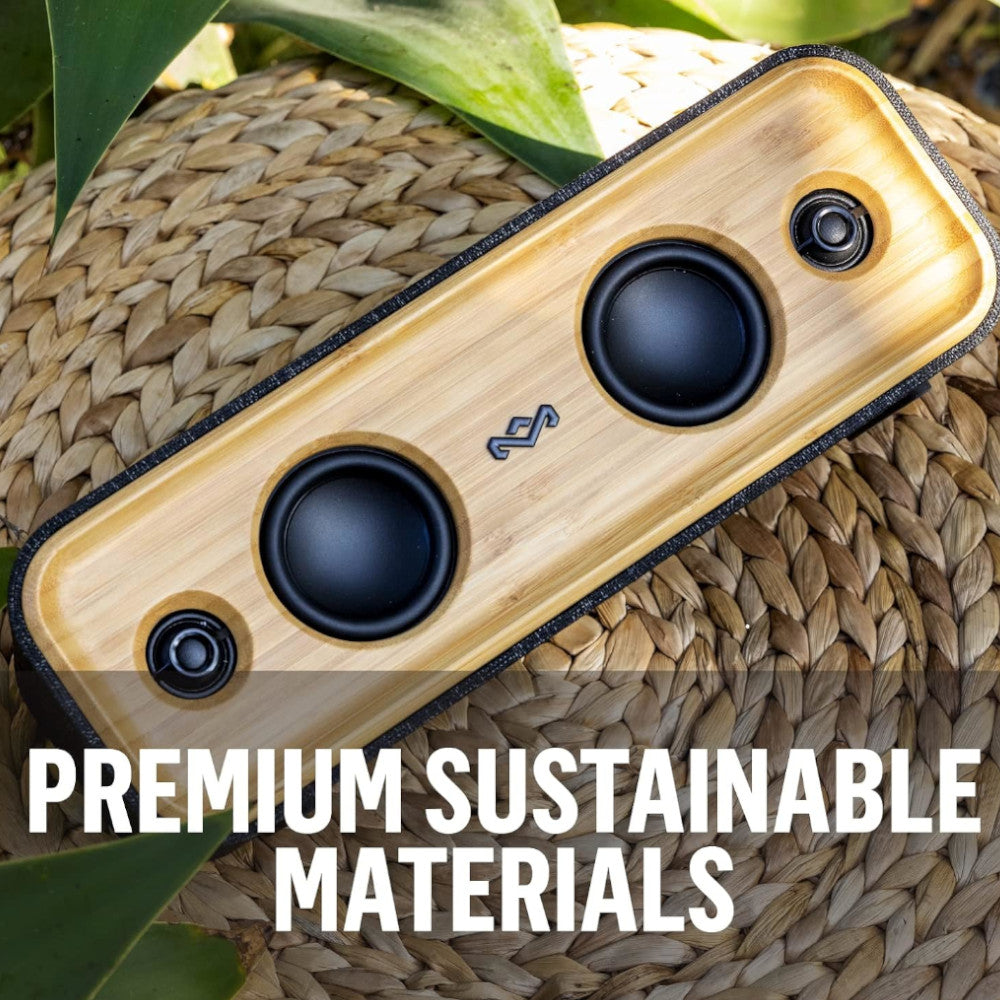 HOUSE OF MARLEY EM JA030 SB Get Together 2 Bluetooth Speaker - Blemished Packaging | Portable Wireless Speaker for Outdoor, Travel, Beach & Home Use
