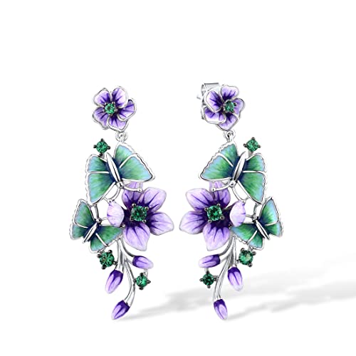 [D]Flower Butterfly-Purple